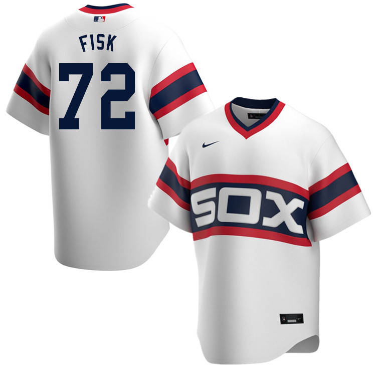 Nike Men #72 Carlton Fisk Chicago White Sox Baseball Jerseys Sale-White